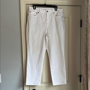 Talbots White Straight Leg Jeans